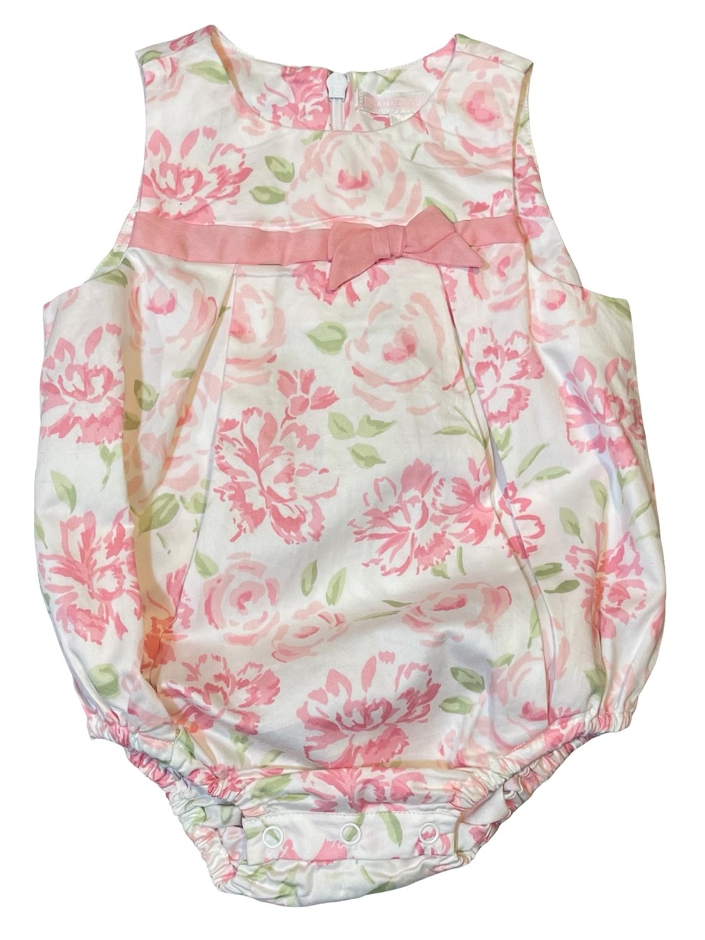 Janie and Jack Flowering Brilliance Floral Bubble Romper 6-12 months